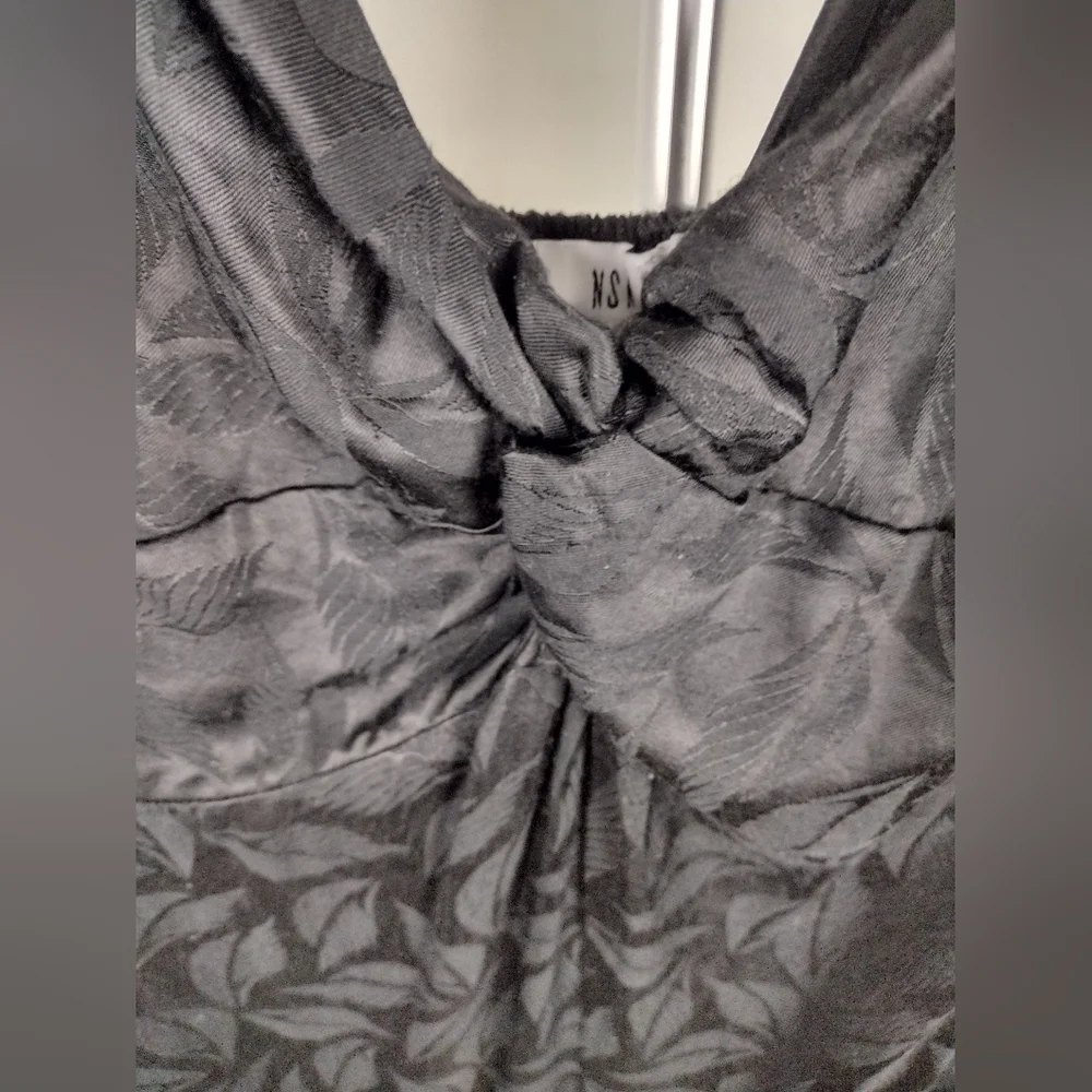 NSR Molli Jacquard Black Sleveless Jumpsuit Size Medium NWT - Picture 13 of 17